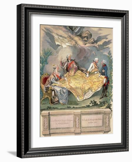 Allegory of the First Division: Catherine Ii, Stanislaus Poniatowski-Prisma Archivo-Framed Photographic Print