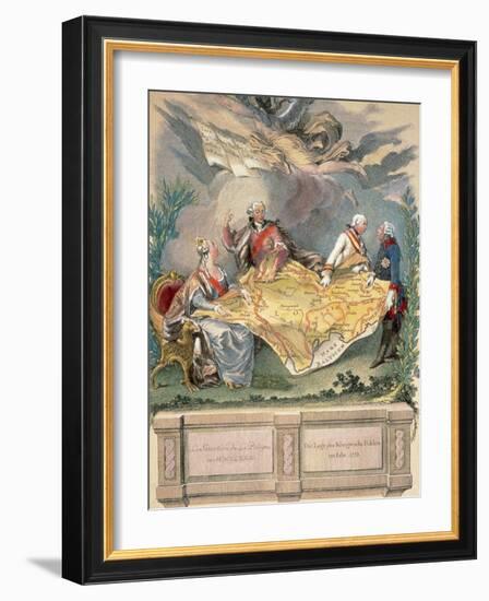 Allegory of the First Division: Catherine Ii, Stanislaus Poniatowski-Prisma Archivo-Framed Photographic Print