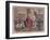 Allegory of the French Republic Depicting Adolphe Thiers, Leon Gambetta and Victor Hugo-null-Framed Giclee Print