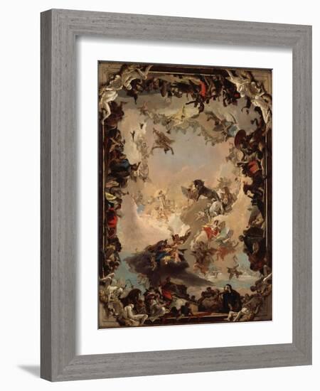 Allegory of the Planets and Continents, 1752-Giovanni Battista Tiepolo-Framed Giclee Print