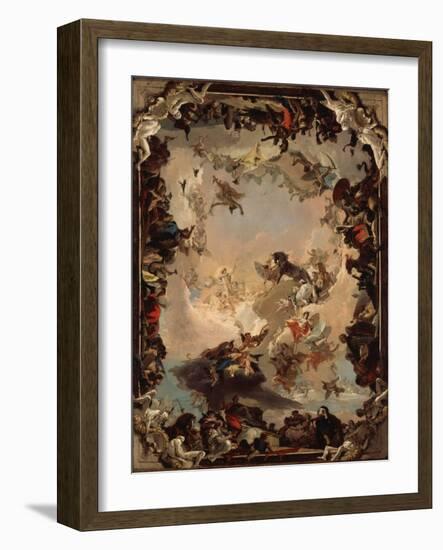 Allegory of the Planets and Continents, 1752-Giovanni Battista Tiepolo-Framed Giclee Print