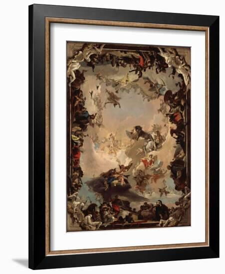 Allegory of the Planets and Continents, 1752-Giovanni Battista Tiepolo-Framed Giclee Print