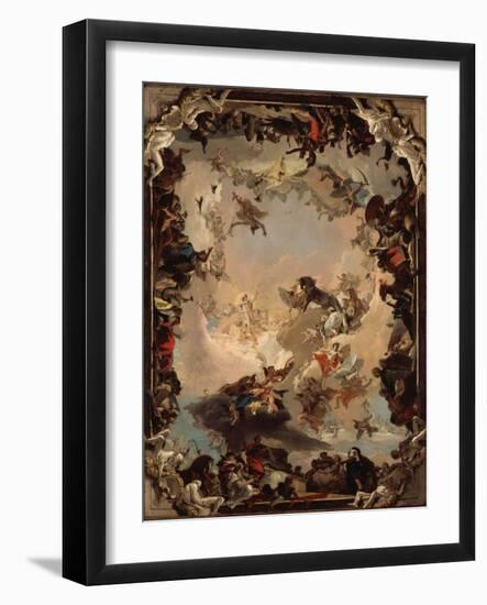 Allegory of the Planets and Continents, 1752-Giovanni Battista Tiepolo-Framed Giclee Print