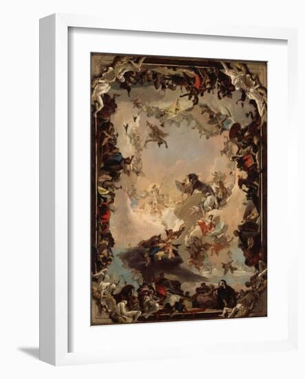 Allegory of the Planets and Continents, 1752-Giovanni Battista Tiepolo-Framed Giclee Print