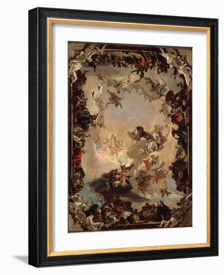 Allegory of the Planets and Continents, 1752-Giovanni Battista Tiepolo-Framed Giclee Print