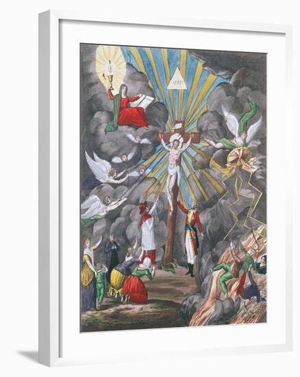 Allegory of the Re-Establishment of the Catholic Religion in France in 1802 under Napoleon Bonapart-null-Framed Giclee Print