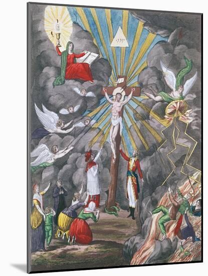 Allegory of the Re-Establishment of the Catholic Religion in France in 1802 under Napoleon Bonapart-null-Mounted Giclee Print