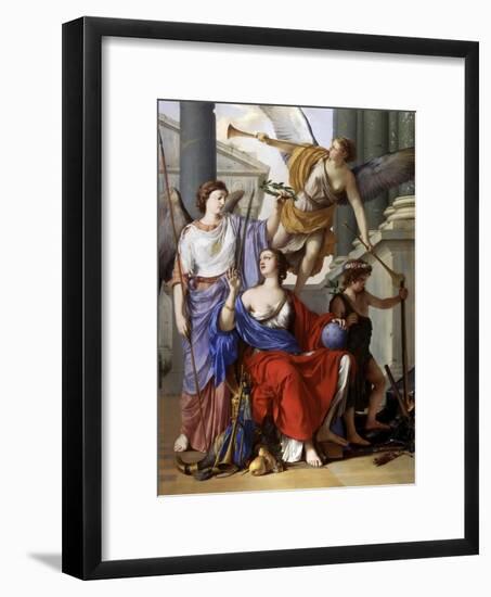 Allegory of the Regency of Anne of Austria-Laurent de La Hyre-Framed Giclee Print