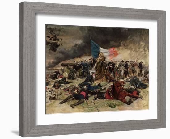 Allegory of the Siege of Paris, 1870-Jean-Louis Ernest Meissonier-Framed Giclee Print