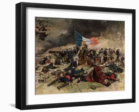 Allegory of the Siege of Paris, 1870-Jean-Louis Ernest Meissonier-Framed Giclee Print