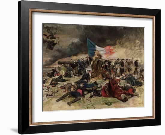 Allegory of the Siege of Paris, 1870-Jean-Louis Ernest Meissonier-Framed Giclee Print