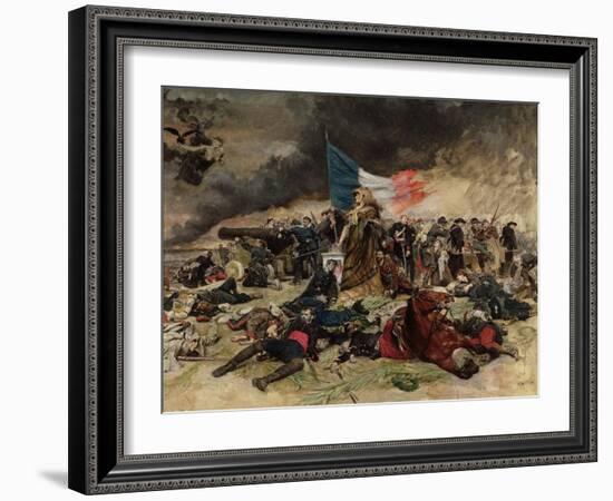 Allegory of the Siege of Paris, 1870-Jean-Louis Ernest Meissonier-Framed Giclee Print