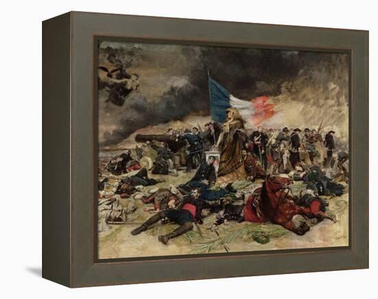 Allegory of the Siege of Paris, 1870-Jean-Louis Ernest Meissonier-Framed Premier Image Canvas