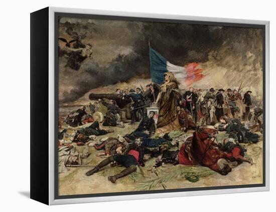 Allegory of the Siege of Paris, 1870-Jean-Louis Ernest Meissonier-Framed Premier Image Canvas