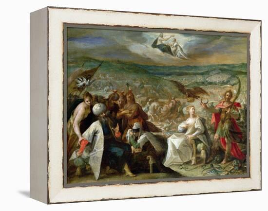 Allegory of the Turkish Wars: The Capture of Stuhlweissenburg, 1603-4-Johann or Hans von Aachen-Framed Premier Image Canvas