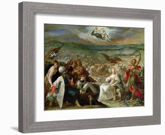 Allegory of the Turkish Wars: The Capture of Stuhlweissenburg, 1603-4-Johann or Hans von Aachen-Framed Giclee Print