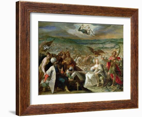 Allegory of the Turkish Wars: The Capture of Stuhlweissenburg, 1603-4-Johann or Hans von Aachen-Framed Giclee Print