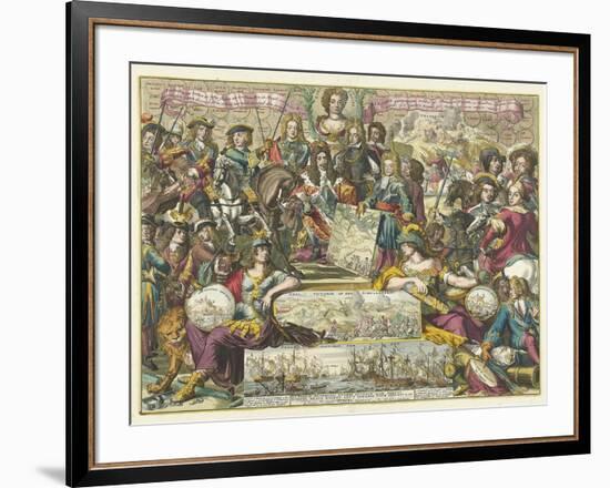 Allegory of the Victory of the Allies in 1704, 1704-1705-Romeyn De Hooghe-Framed Giclee Print