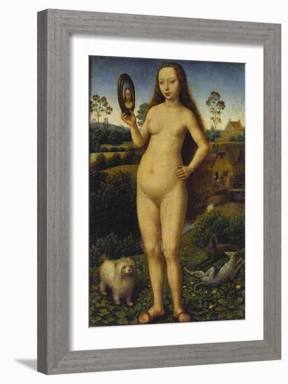 Allegory of Vanity, Left Panel of a Travel Altar-Hans Memling-Framed Giclee Print