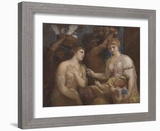 Allegory of Venus and Cupid, C.1600-Titian (Tiziano Vecelli)-Framed Giclee Print