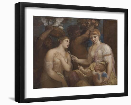 Allegory of Venus and Cupid, C.1600-Titian (Tiziano Vecelli)-Framed Giclee Print