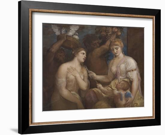 Allegory of Venus and Cupid, C.1600-Titian (Tiziano Vecelli)-Framed Giclee Print