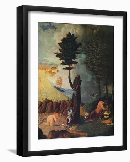 'Allegory of Virtue and Vice', 1505-Lorenzo Lotto-Framed Giclee Print