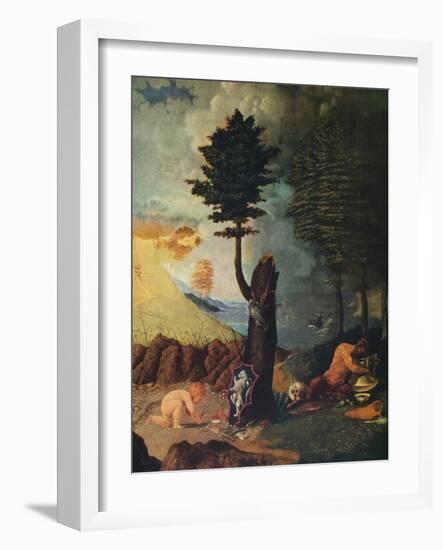 'Allegory of Virtue and Vice', 1505-Lorenzo Lotto-Framed Giclee Print