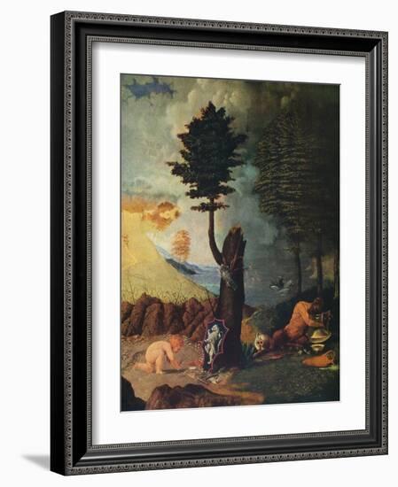 'Allegory of Virtue and Vice', 1505-Lorenzo Lotto-Framed Giclee Print