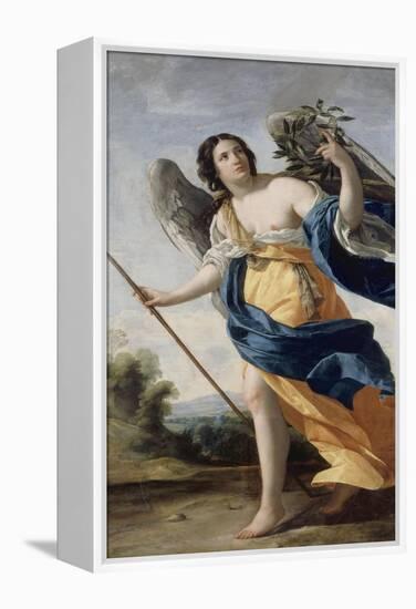 Allegory of Virtue Said before Allegory of Victory-Simon Vouet-Framed Premier Image Canvas