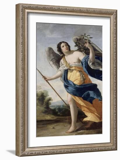 Allegory of Virtue Said before Allegory of Victory-Simon Vouet-Framed Giclee Print