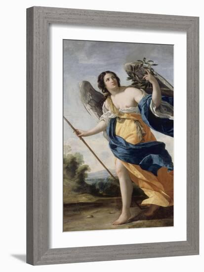 Allegory of Virtue Said before Allegory of Victory-Simon Vouet-Framed Giclee Print