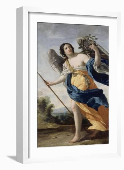 Allegory of Virtue Said before Allegory of Victory-Simon Vouet-Framed Giclee Print