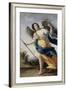 Allegory of Virtue Said before Allegory of Victory-Simon Vouet-Framed Giclee Print