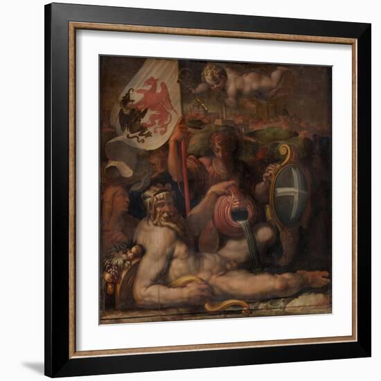 Allegory of Volterra, 1563-1565-Giorgio Vasari-Framed Giclee Print