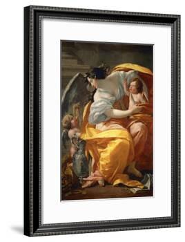 Allegory of Wealth. Between 1630 and 1635-Simon Vouet-Framed Giclee Print
