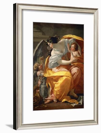 Allegory of Wealth. Between 1630 and 1635-Simon Vouet-Framed Giclee Print