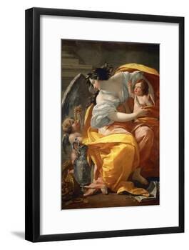 Allegory of Wealth. Between 1630 and 1635-Simon Vouet-Framed Giclee Print