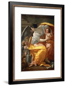 Allegory of Wealth. Between 1630 and 1635-Simon Vouet-Framed Giclee Print
