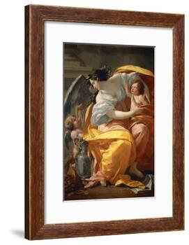 Allegory of Wealth. Between 1630 and 1635-Simon Vouet-Framed Giclee Print