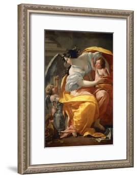 Allegory of Wealth. Between 1630 and 1635-Simon Vouet-Framed Giclee Print