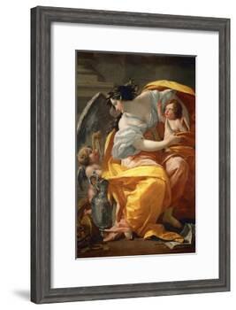 Allegory of Wealth. Between 1630 and 1635-Simon Vouet-Framed Giclee Print