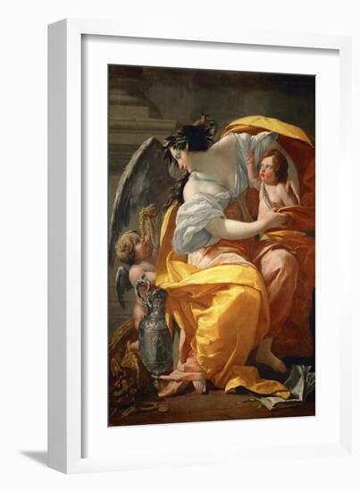 Allegory of Wealth-Simon Vouet-Framed Giclee Print