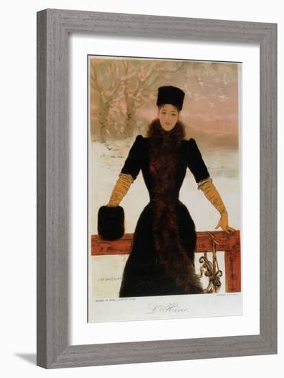 Allegory of Winter, circa 1900-Jan van Beers-Framed Giclee Print