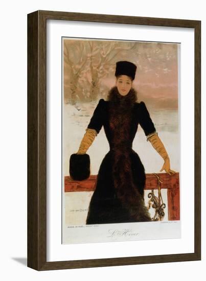 Allegory of Winter, circa 1900-Jan van Beers-Framed Giclee Print