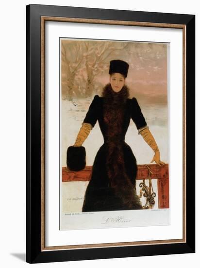 Allegory of Winter, circa 1900-Jan van Beers-Framed Giclee Print