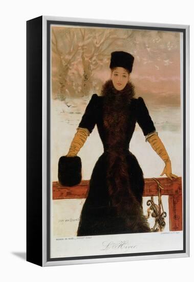 Allegory of Winter, circa 1900-Jan van Beers-Framed Premier Image Canvas