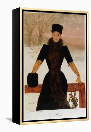 Allegory of Winter, circa 1900-Jan van Beers-Framed Premier Image Canvas