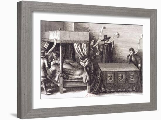 Allegory on the Death of James I at Theobalds in Hertfordshire, 1625-Wenceslaus Hollar-Framed Giclee Print