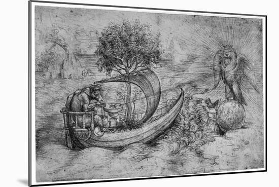Allegory with Wolf and Eagle, C1516-Leonardo da Vinci-Mounted Giclee Print